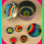 Magnets - Tie Dye Set 2 - Magnet Set In Gift Tin -..