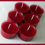 Tealight Candles - Set Of 6 - Pomegranate