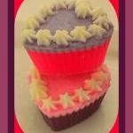 Soap - Mini Heart Cupcake Soaps (2) - Choose Your..