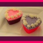 Soap - Mini Heart Cupcake Soaps (2) - Choose Your..
