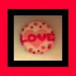 Magnet - Love - 1 Inch Glass Circle -..