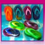 Soap - Tie Dye Flip Flop Soap - You Choose Colors..