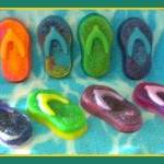 Soap - Tie Dye Flip Flop Soap - You Choose Colors..