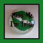 Magnet - Kiss Me I'm Irish - 1 Inch..