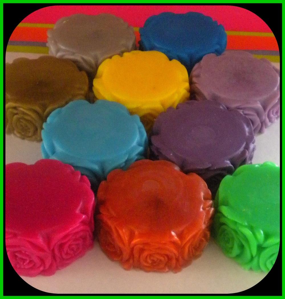 25 Rose Flower Soaps - You Choose Scents And Colors - Weddings, Bridal Showers, Baby Showers
