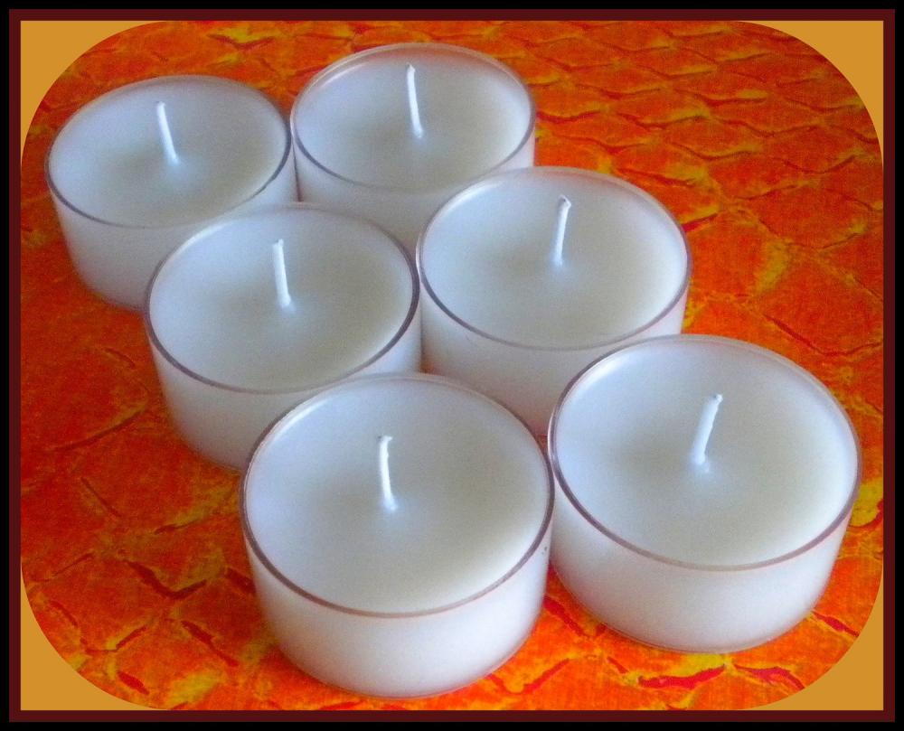 Tealight Candles - Set Of 6 - French Vanilla