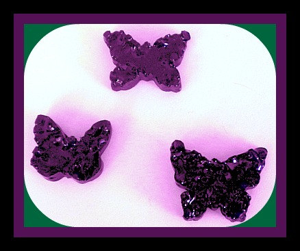 Air Freshener Aroma Bead Melts - Butterflies - Set Of 3 - Black Raspberry Vanilla Scented