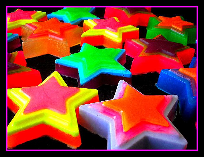 Soap - Cosmos Star Soap - Weddings, Receptions, Party Favors-you Choose Colors And Scents