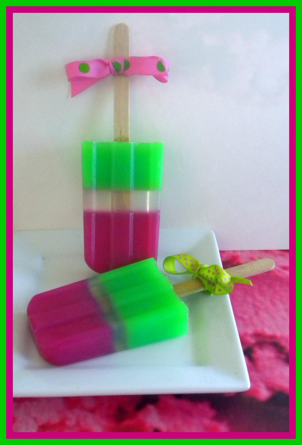 Soapsicle - Watermelon Green Apple - Soap Popsicle - Party Favors