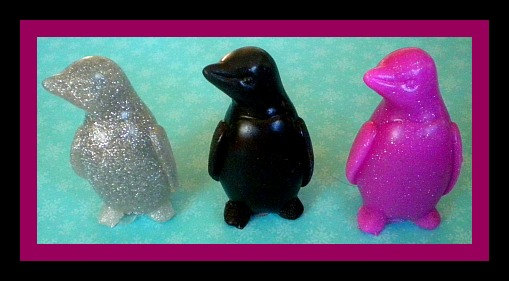 Soap - Penguins- Set Of 2 - Your Choice Of Fragrance And Color - 3d - Goat Milk Soap